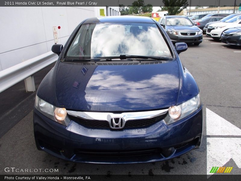 Royal Blue Pearl / Gray 2011 Honda Civic LX Sedan