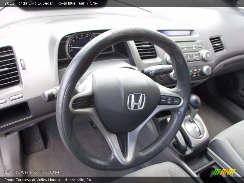 Royal Blue Pearl / Gray 2011 Honda Civic LX Sedan