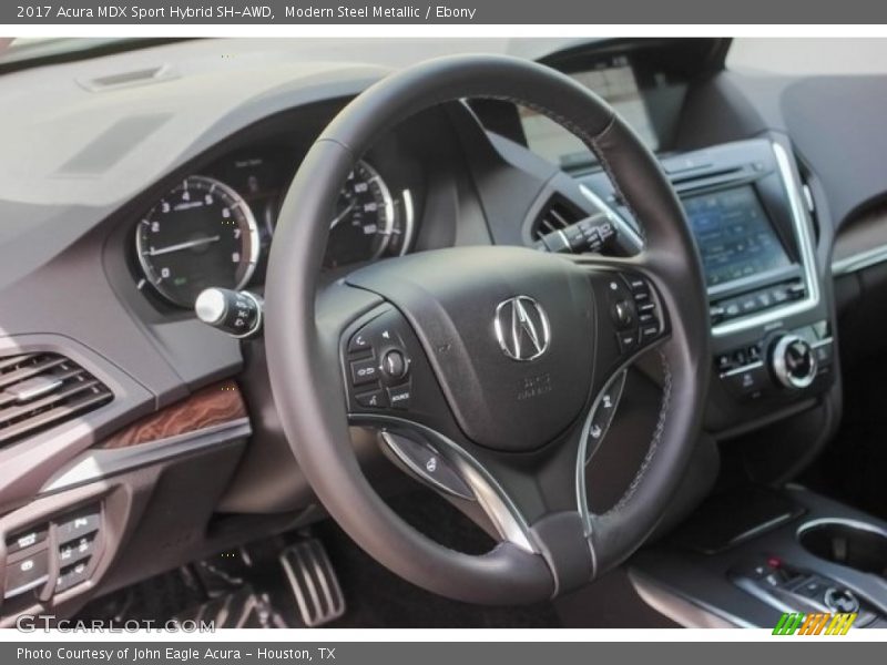 Modern Steel Metallic / Ebony 2017 Acura MDX Sport Hybrid SH-AWD