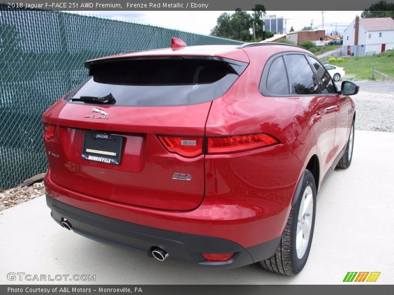 Firenze Red Metallic / Ebony 2018 Jaguar F-PACE 25t AWD Premium