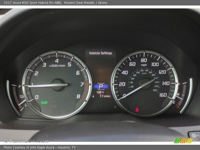 Modern Steel Metallic / Ebony 2017 Acura MDX Sport Hybrid SH-AWD