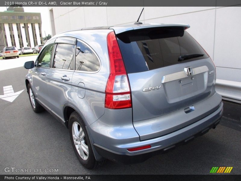 Glacier Blue Metallic / Gray 2010 Honda CR-V EX-L AWD
