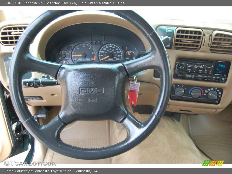 Polo Green Metallic / Beige 2002 GMC Sonoma SLS Extended Cab 4x4