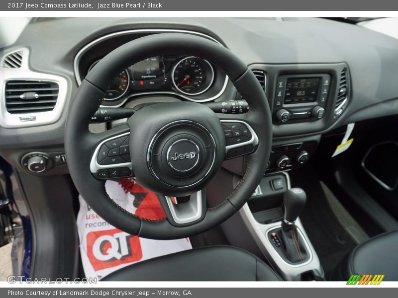 Jazz Blue Pearl / Black 2017 Jeep Compass Latitude