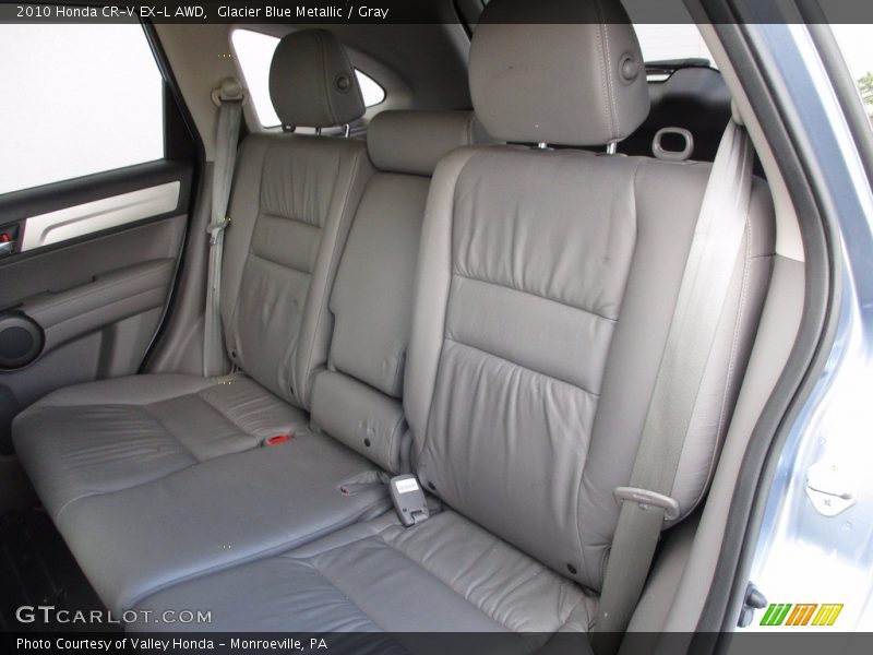 Glacier Blue Metallic / Gray 2010 Honda CR-V EX-L AWD
