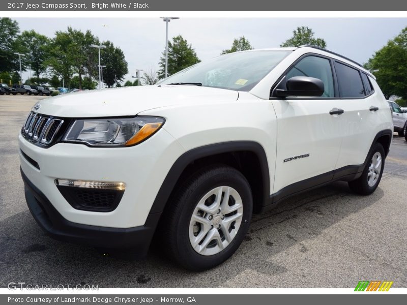 Bright White / Black 2017 Jeep Compass Sport