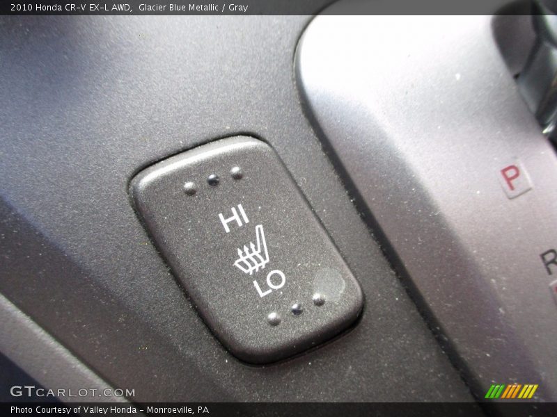 Glacier Blue Metallic / Gray 2010 Honda CR-V EX-L AWD