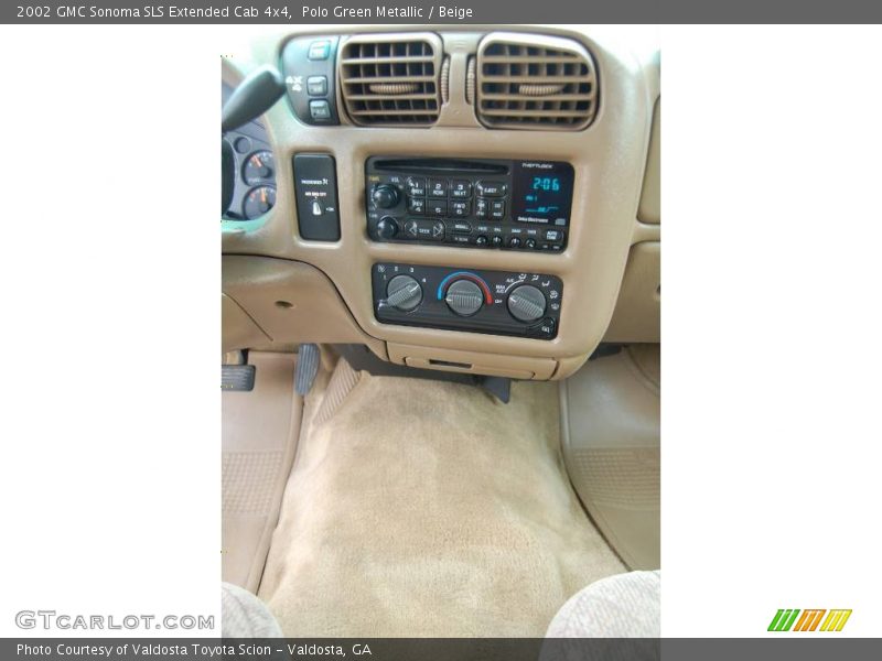 Polo Green Metallic / Beige 2002 GMC Sonoma SLS Extended Cab 4x4