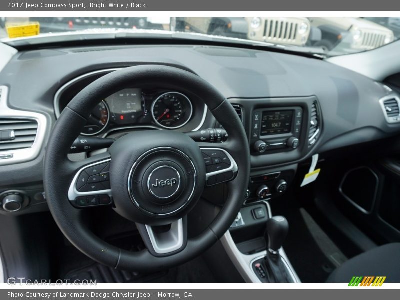 Bright White / Black 2017 Jeep Compass Sport
