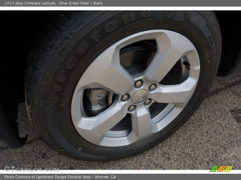 Olive Green Pearl / Black 2017 Jeep Compass Latitude