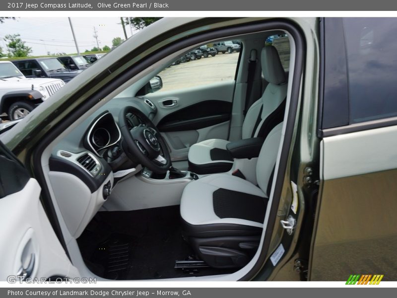 Olive Green Pearl / Black 2017 Jeep Compass Latitude