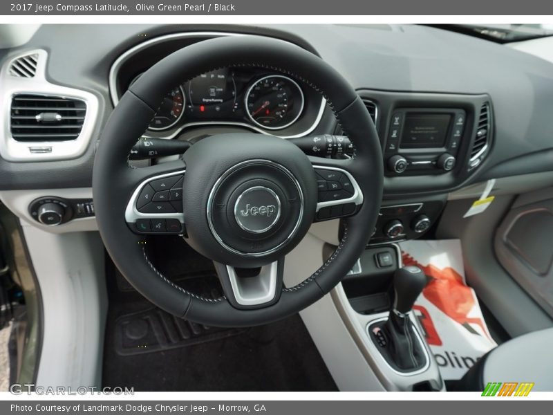Olive Green Pearl / Black 2017 Jeep Compass Latitude
