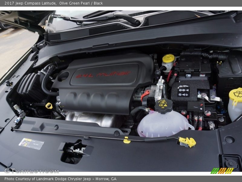 Olive Green Pearl / Black 2017 Jeep Compass Latitude