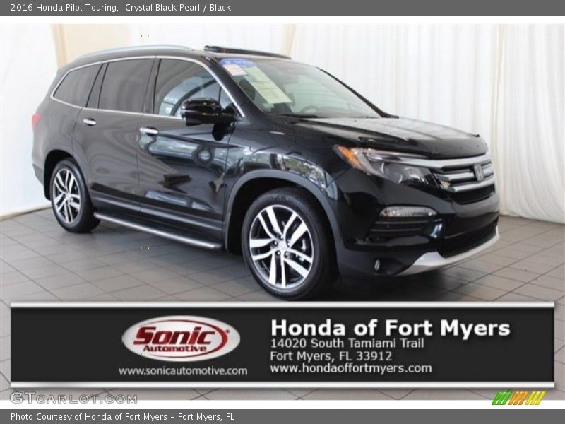 Crystal Black Pearl / Black 2016 Honda Pilot Touring