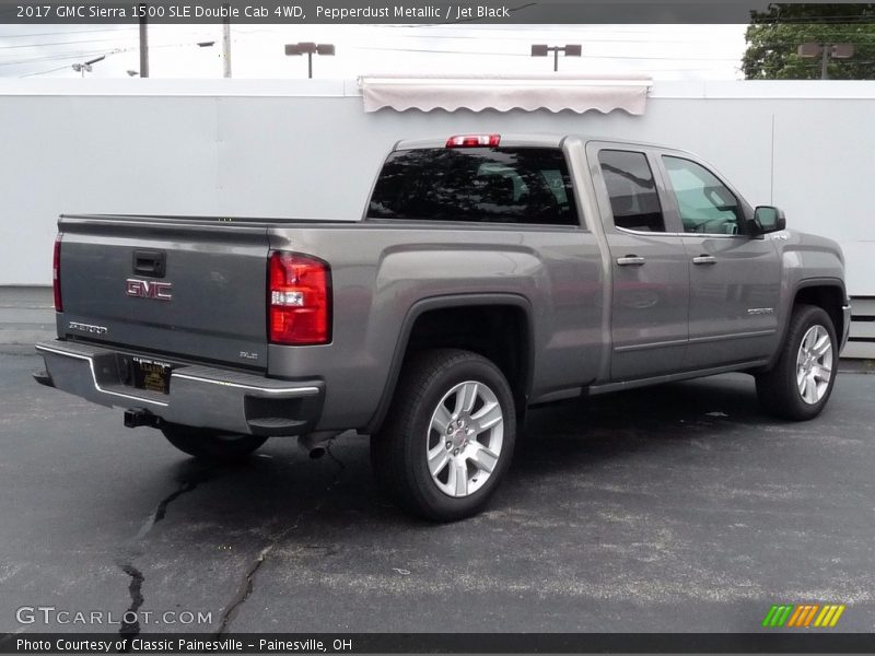 Pepperdust Metallic / Jet Black 2017 GMC Sierra 1500 SLE Double Cab 4WD
