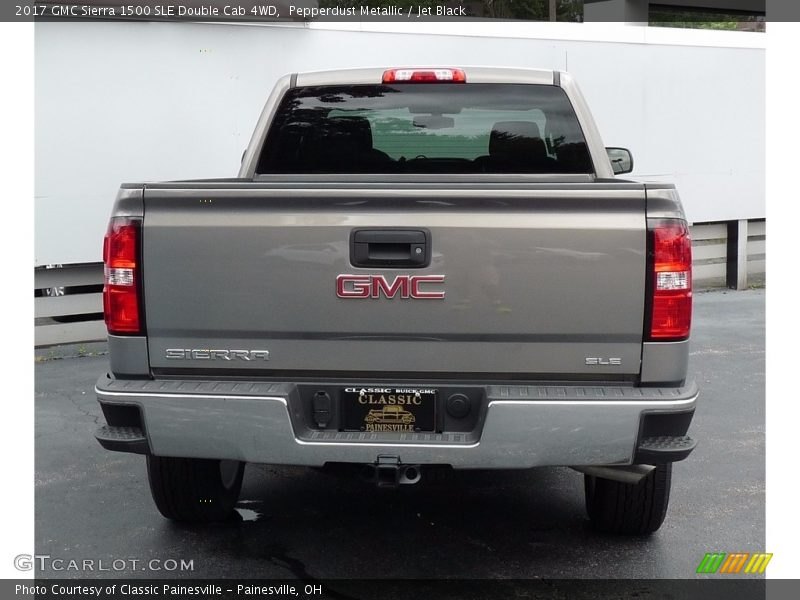 Pepperdust Metallic / Jet Black 2017 GMC Sierra 1500 SLE Double Cab 4WD