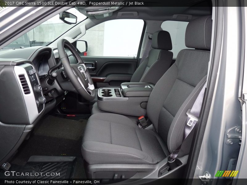 Pepperdust Metallic / Jet Black 2017 GMC Sierra 1500 SLE Double Cab 4WD