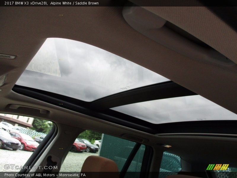 Alpine White / Saddle Brown 2017 BMW X3 xDrive28i