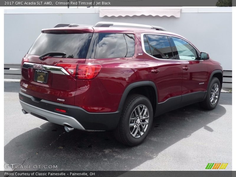 Crimson Red Tintcoat / Jet Black 2017 GMC Acadia SLT AWD