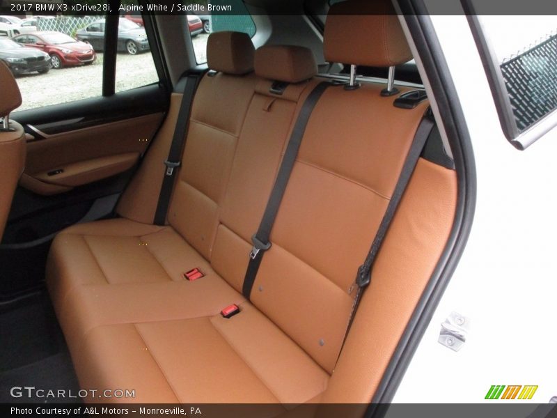 Alpine White / Saddle Brown 2017 BMW X3 xDrive28i