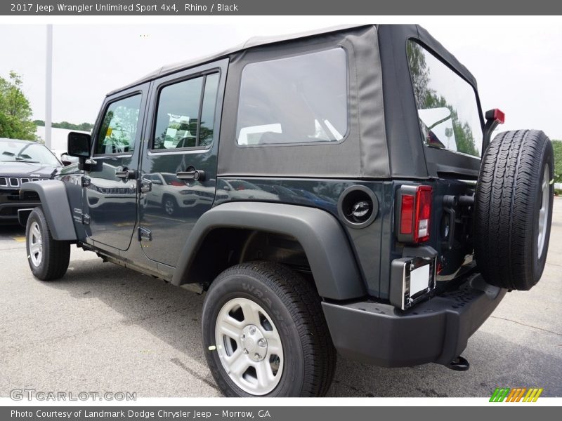 Rhino / Black 2017 Jeep Wrangler Unlimited Sport 4x4