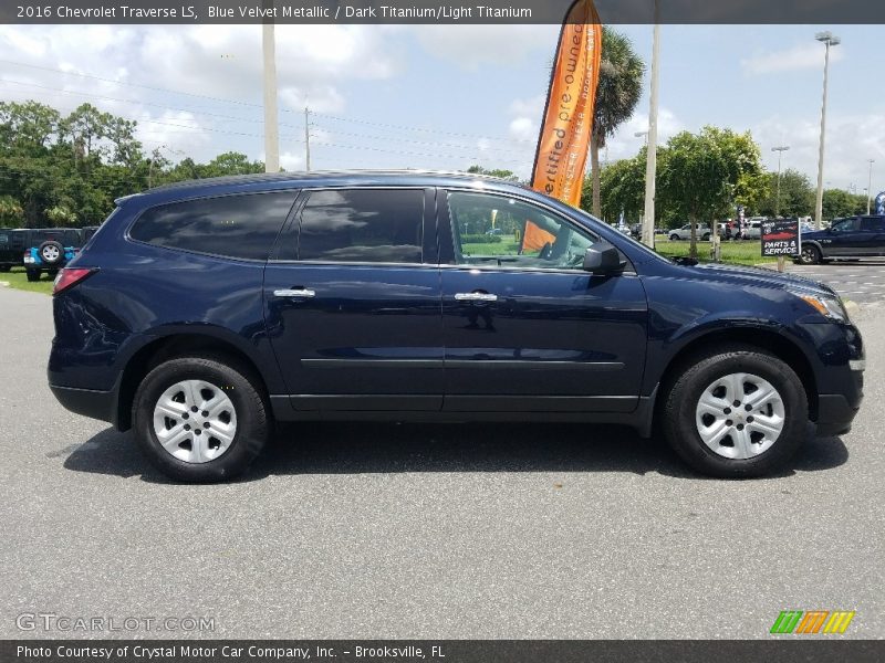 Blue Velvet Metallic / Dark Titanium/Light Titanium 2016 Chevrolet Traverse LS