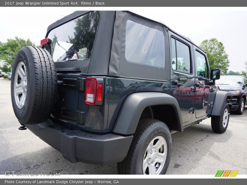 Rhino / Black 2017 Jeep Wrangler Unlimited Sport 4x4