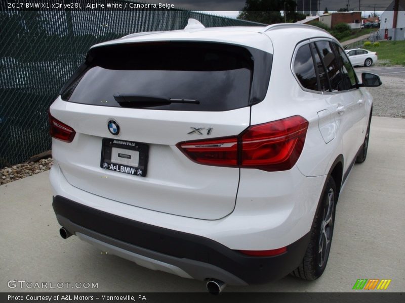 Alpine White / Canberra Beige 2017 BMW X1 xDrive28i