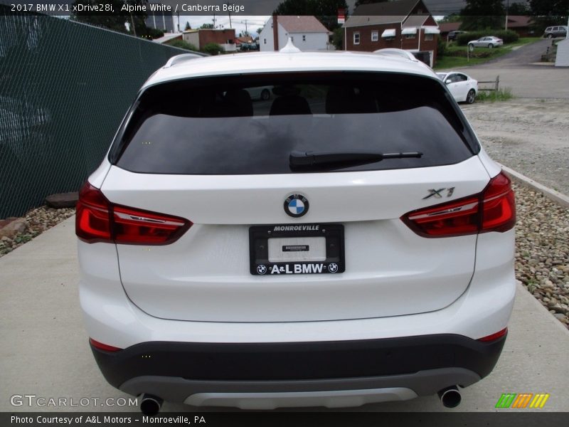 Alpine White / Canberra Beige 2017 BMW X1 xDrive28i