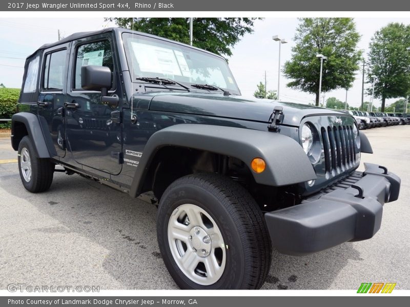 Rhino / Black 2017 Jeep Wrangler Unlimited Sport 4x4