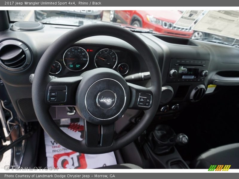 Rhino / Black 2017 Jeep Wrangler Unlimited Sport 4x4