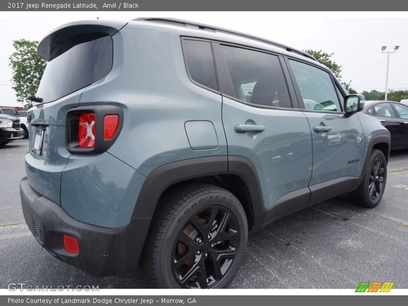 Anvil / Black 2017 Jeep Renegade Latitude