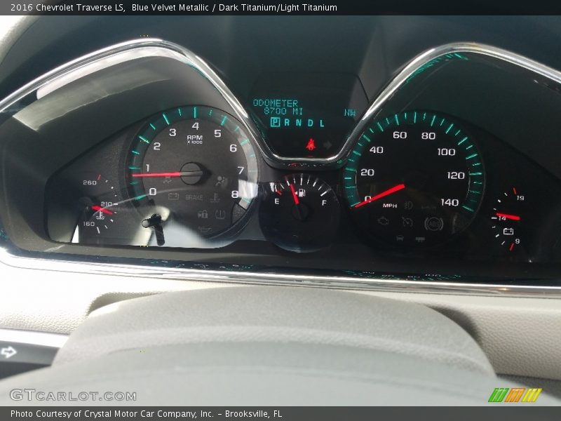 Blue Velvet Metallic / Dark Titanium/Light Titanium 2016 Chevrolet Traverse LS
