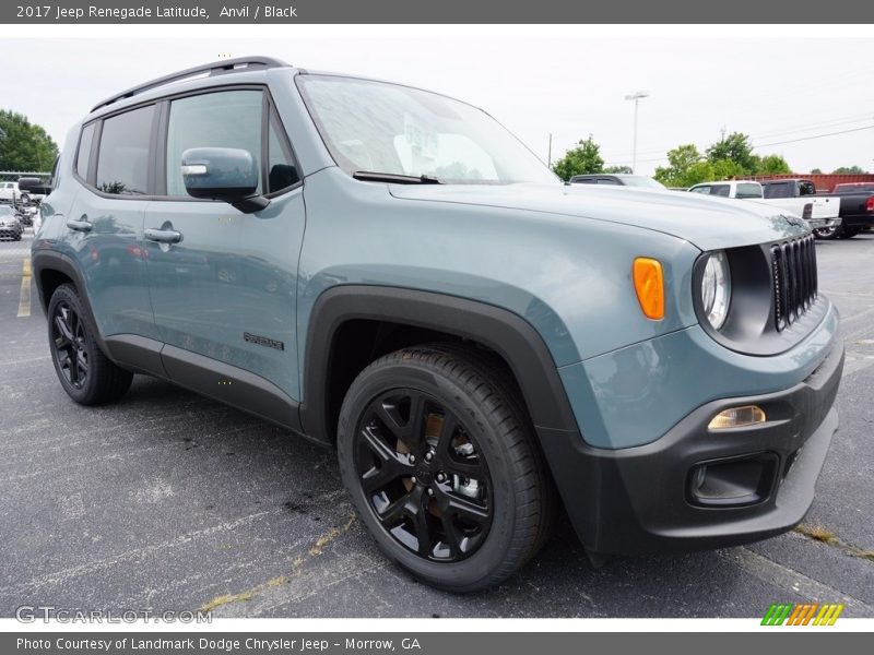 Anvil / Black 2017 Jeep Renegade Latitude