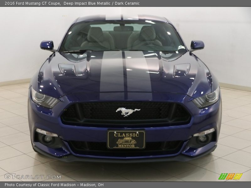 Deep Impact Blue Metallic / Dark Ceramic 2016 Ford Mustang GT Coupe
