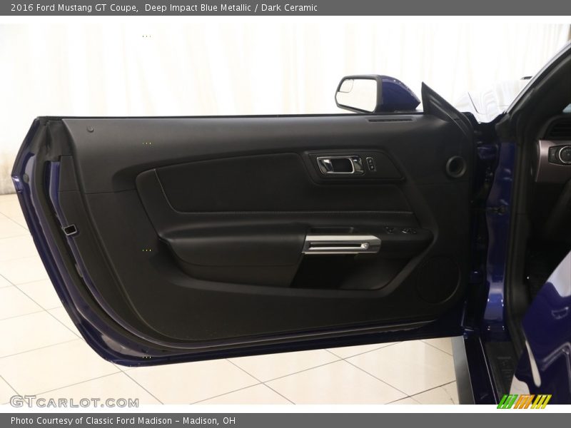 Deep Impact Blue Metallic / Dark Ceramic 2016 Ford Mustang GT Coupe