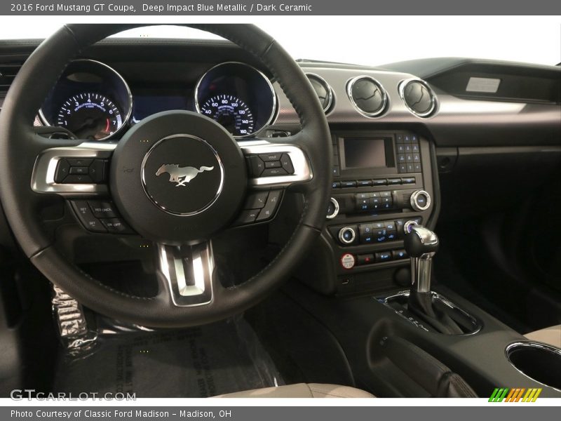 Deep Impact Blue Metallic / Dark Ceramic 2016 Ford Mustang GT Coupe