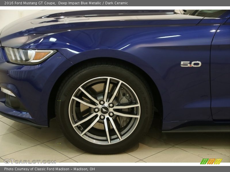 Deep Impact Blue Metallic / Dark Ceramic 2016 Ford Mustang GT Coupe