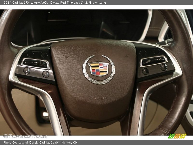 Crystal Red Tintcoat / Shale/Brownstone 2014 Cadillac SRX Luxury AWD