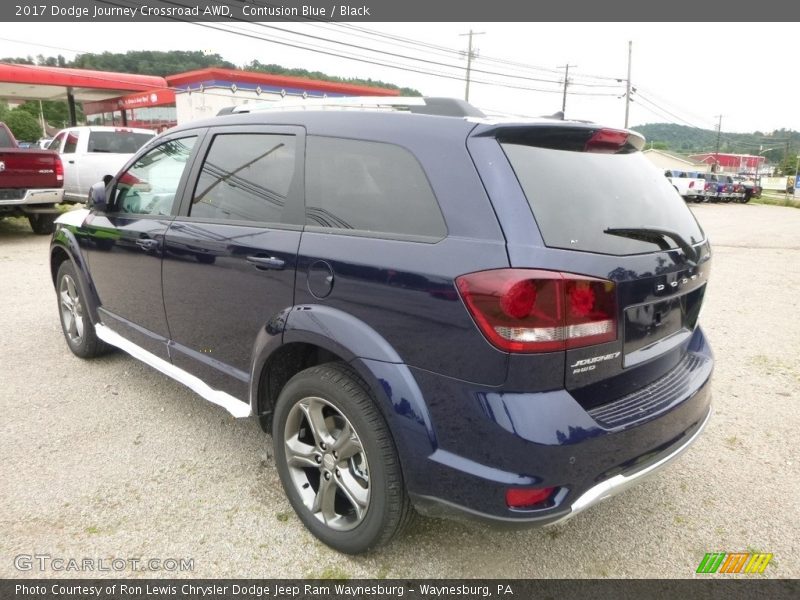 Contusion Blue / Black 2017 Dodge Journey Crossroad AWD