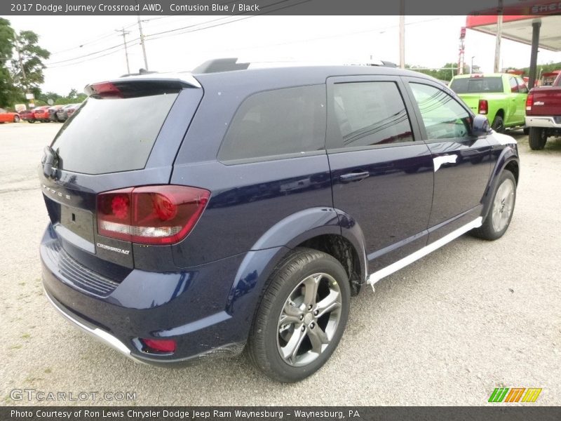 Contusion Blue / Black 2017 Dodge Journey Crossroad AWD