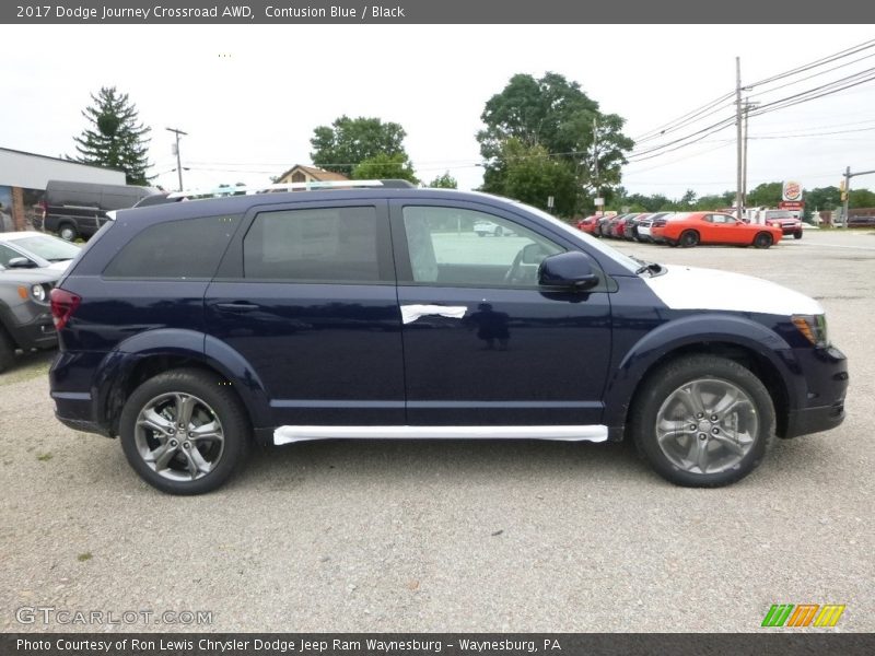 Contusion Blue / Black 2017 Dodge Journey Crossroad AWD