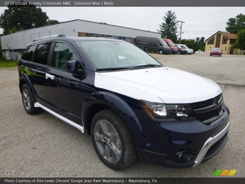 Contusion Blue / Black 2017 Dodge Journey Crossroad AWD