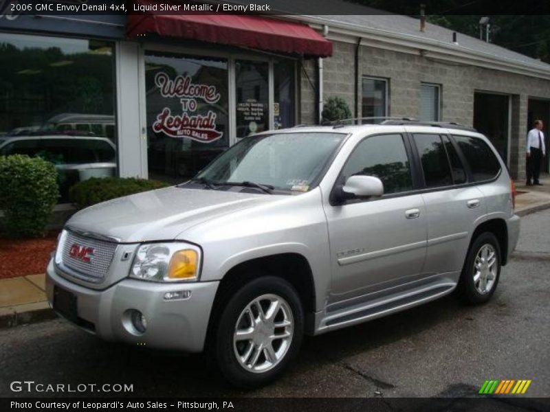 Liquid Silver Metallic / Ebony Black 2006 GMC Envoy Denali 4x4