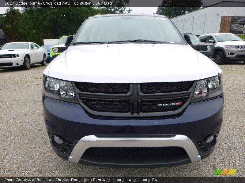 Contusion Blue / Black 2017 Dodge Journey Crossroad AWD