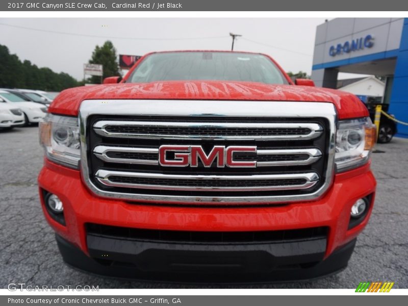 Cardinal Red / Jet Black 2017 GMC Canyon SLE Crew Cab