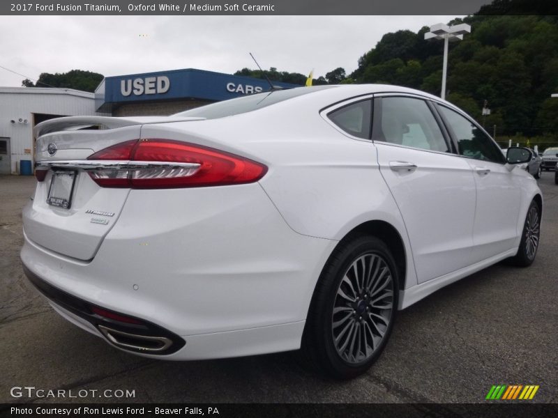 Oxford White / Medium Soft Ceramic 2017 Ford Fusion Titanium