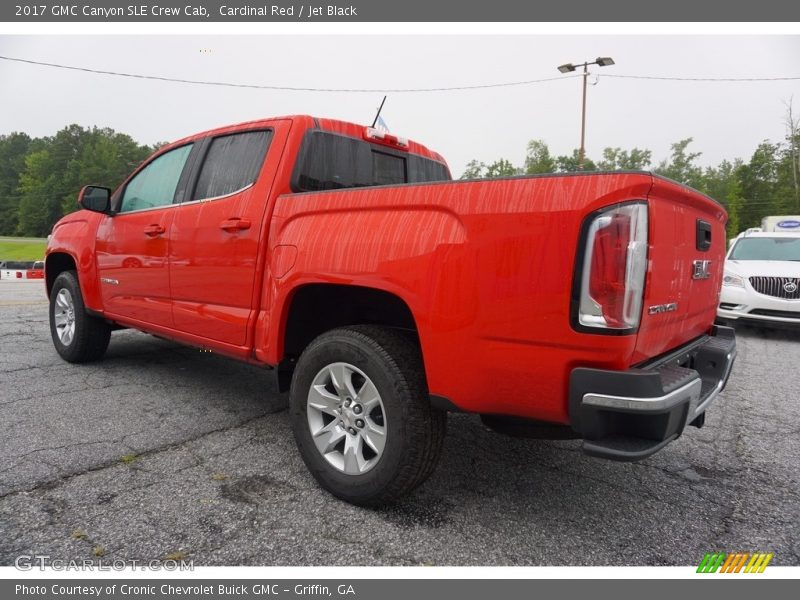 Cardinal Red / Jet Black 2017 GMC Canyon SLE Crew Cab