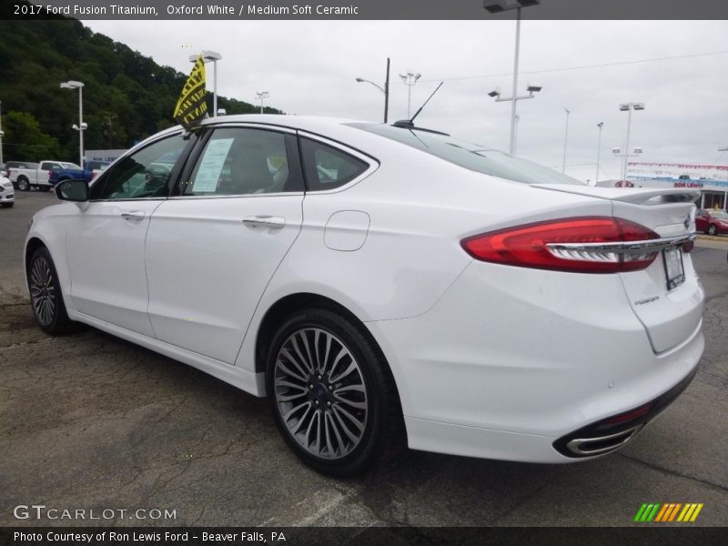 Oxford White / Medium Soft Ceramic 2017 Ford Fusion Titanium
