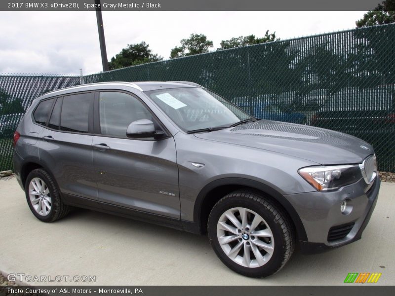 Space Gray Metallic / Black 2017 BMW X3 xDrive28i